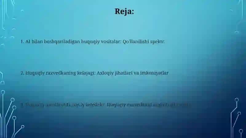 Sun'iy Intellekt va Huquqiy Tizimlar 2