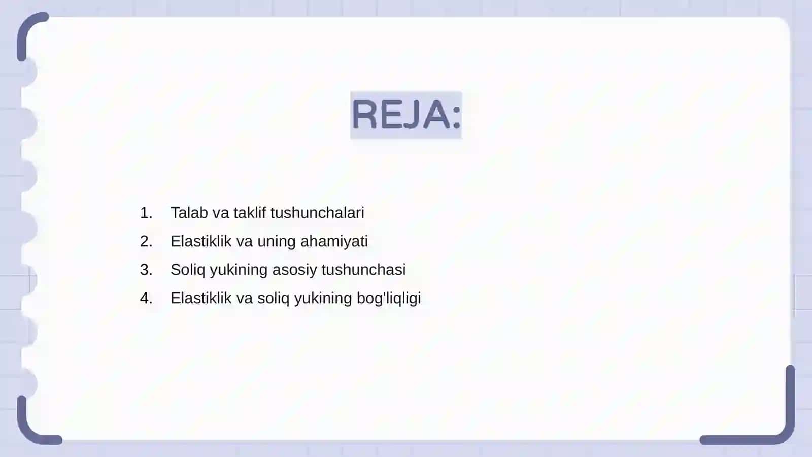 Talab va taklif elastigligiga kôra soliq yukini hisoblash 2
