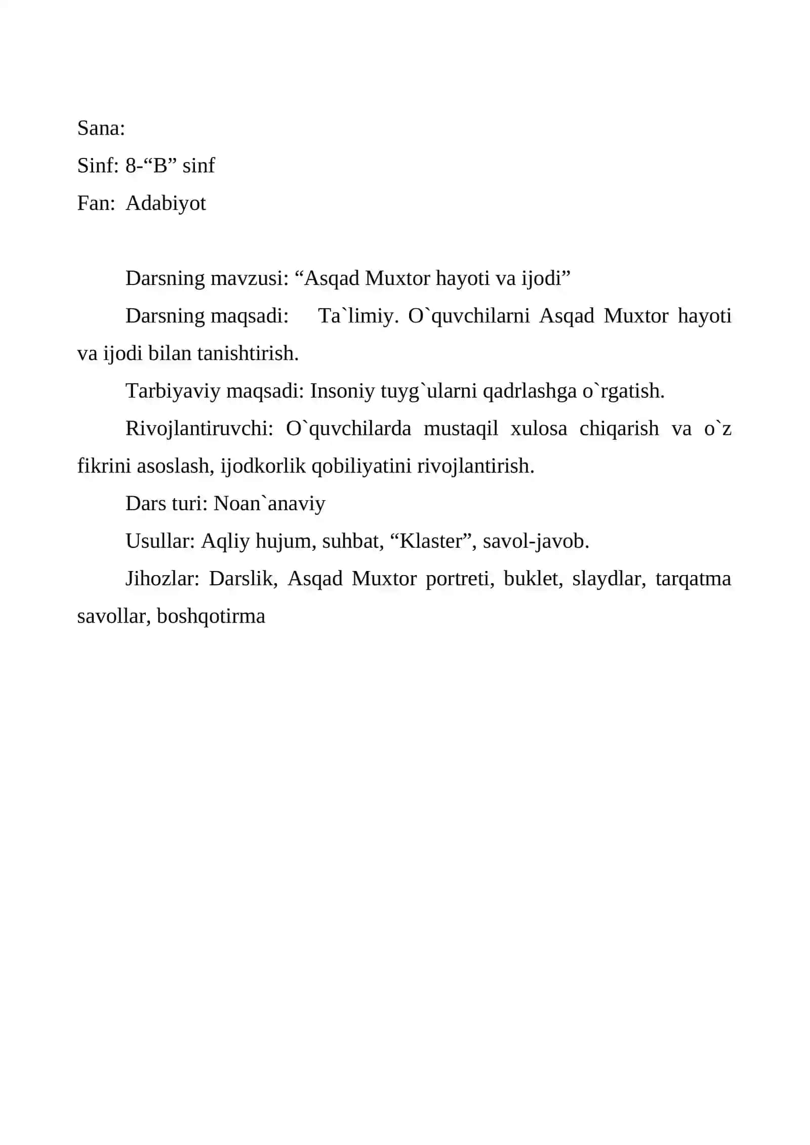 Аsqаd Muхtоrning hаyoti vа ijоdi 2