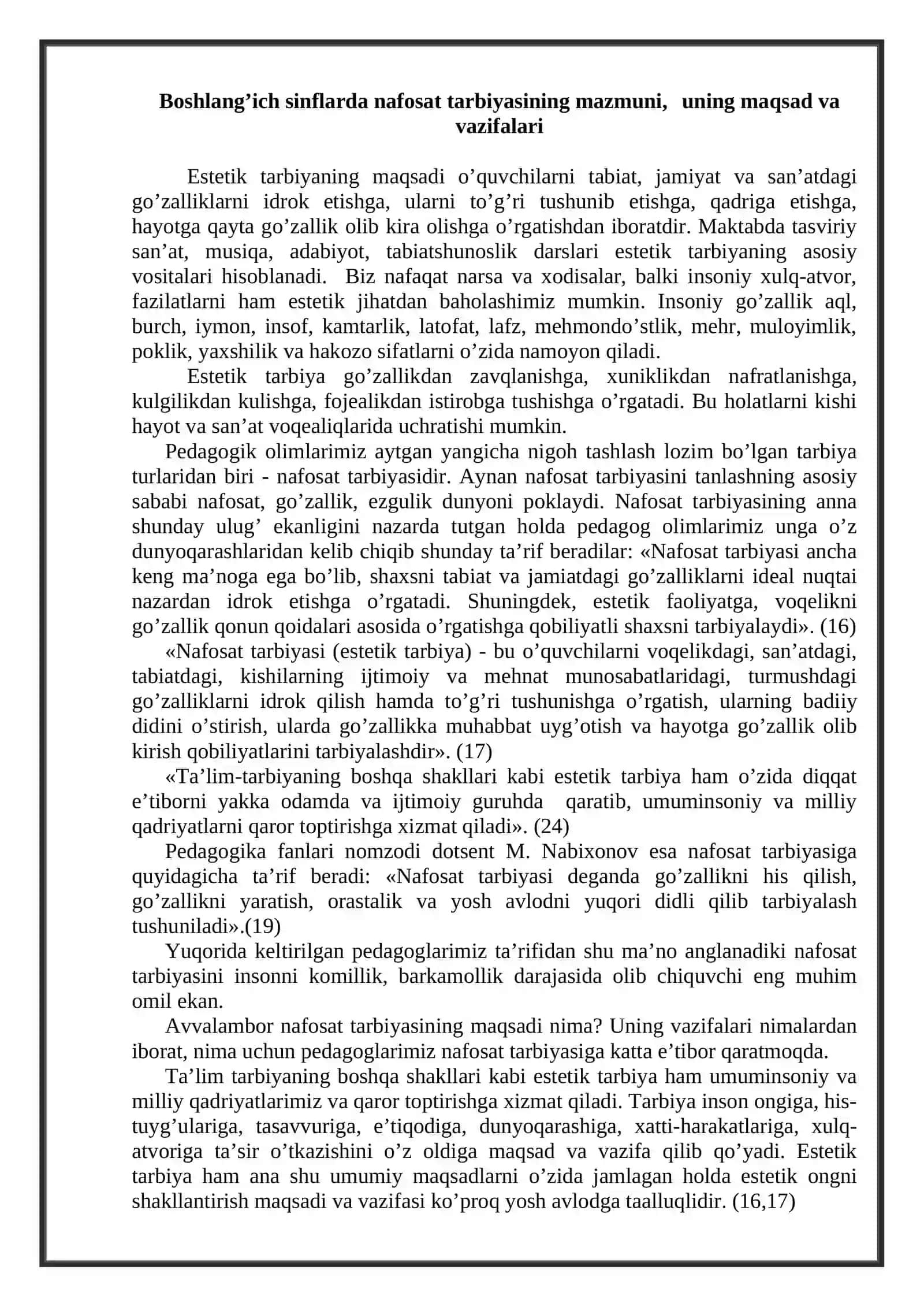Nafosat tarbiyasi 2