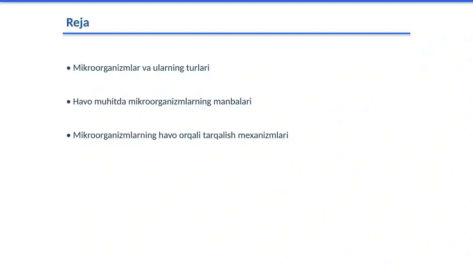 Havo muhitga mikroorganizmlarning tarqalishi 2