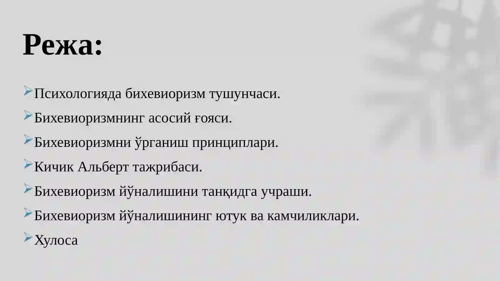 Бихевиоризм 2