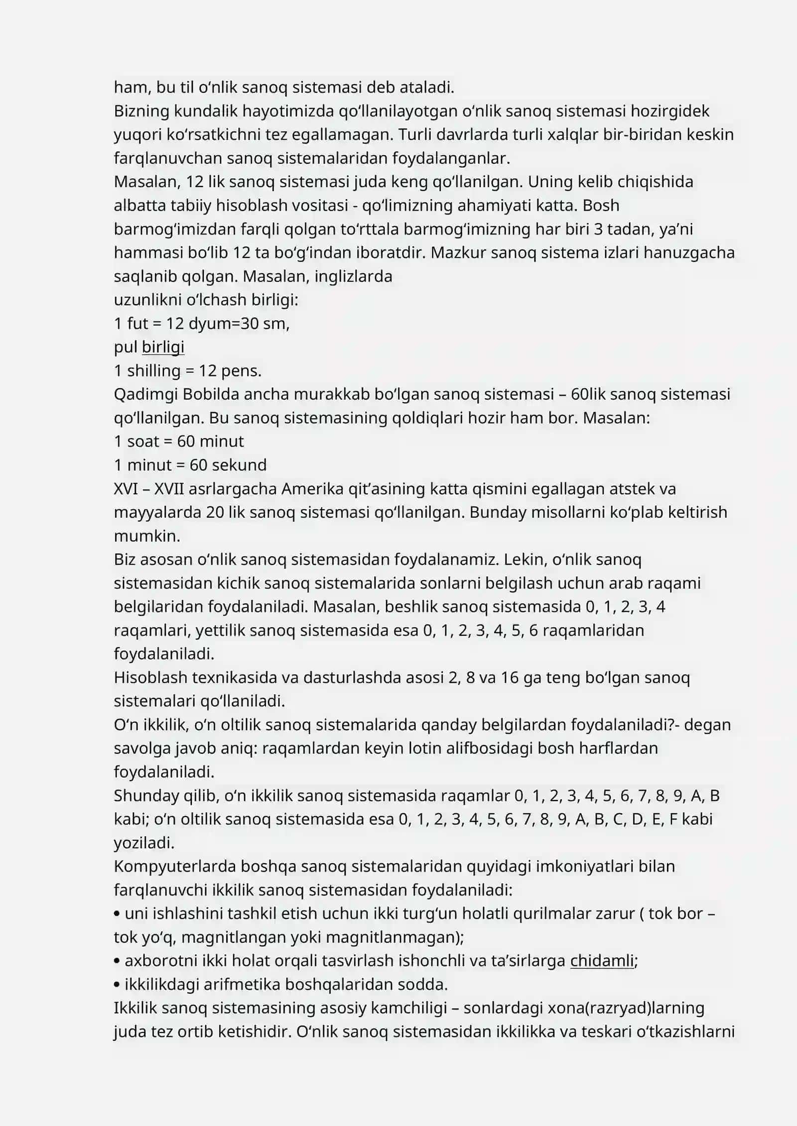 O`nli sanoq sistemasini targ`ib qilishda M. Xorazmiyning roli 2