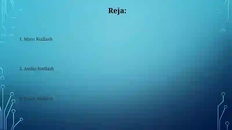 Rasm Kodlash Usullari 2