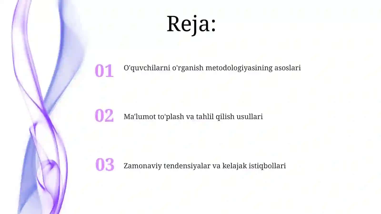 Ma'lumot to'plash va tahlil qilish usullari 2