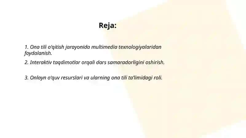 Ona tili oʻqitishda AKT dan foydalanish mazmuni va imkoniyatlari 2