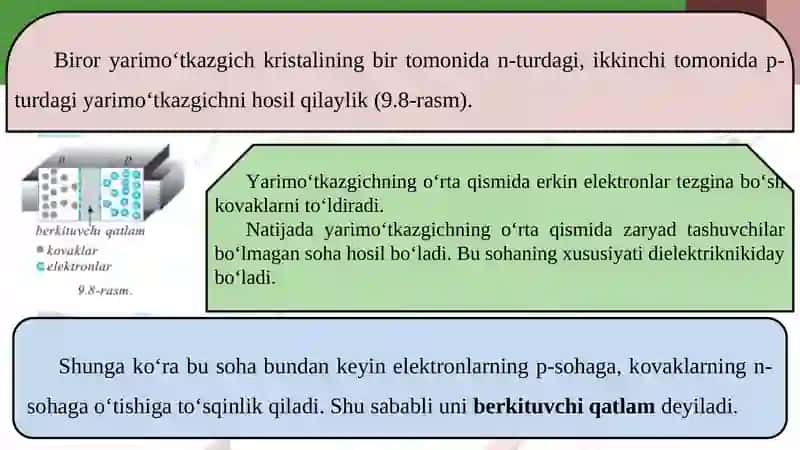 YARIM OʻTKAZGICHLI ASBOBLARNIMG ISH JARAYONI 2