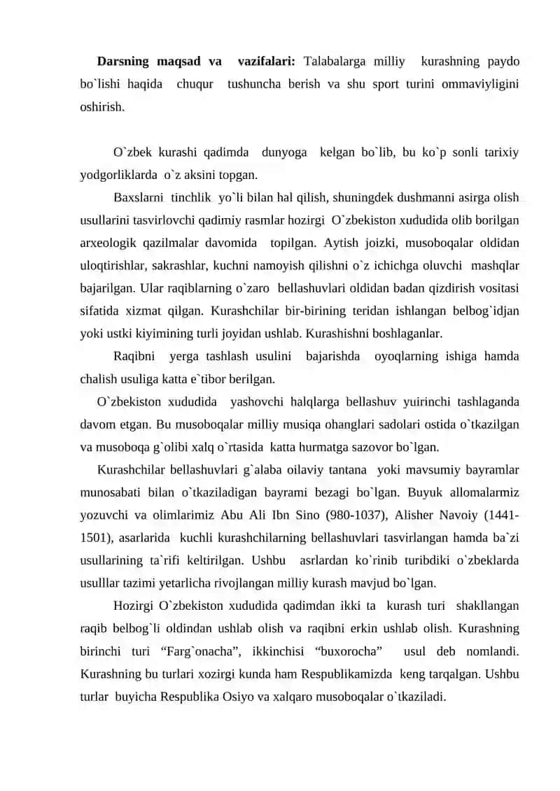 O`zbek milliy kurashi 2
