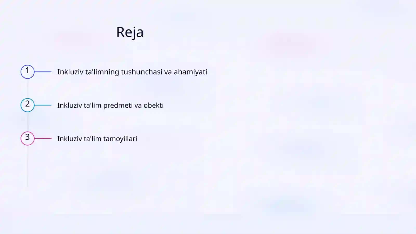 Inkluziv talim kursining predmeti obekti tamoyillari maqsad va vazifalari 2