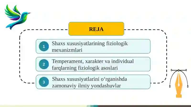 Shaxs xususiyatlarining fiziologik asoslari 2