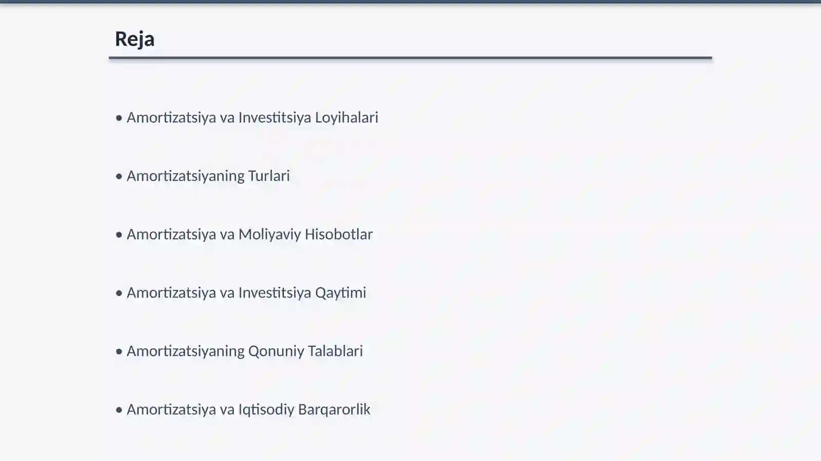 Investitsiya Loyihasida Amortizatsiyaning Ta‘siri 2