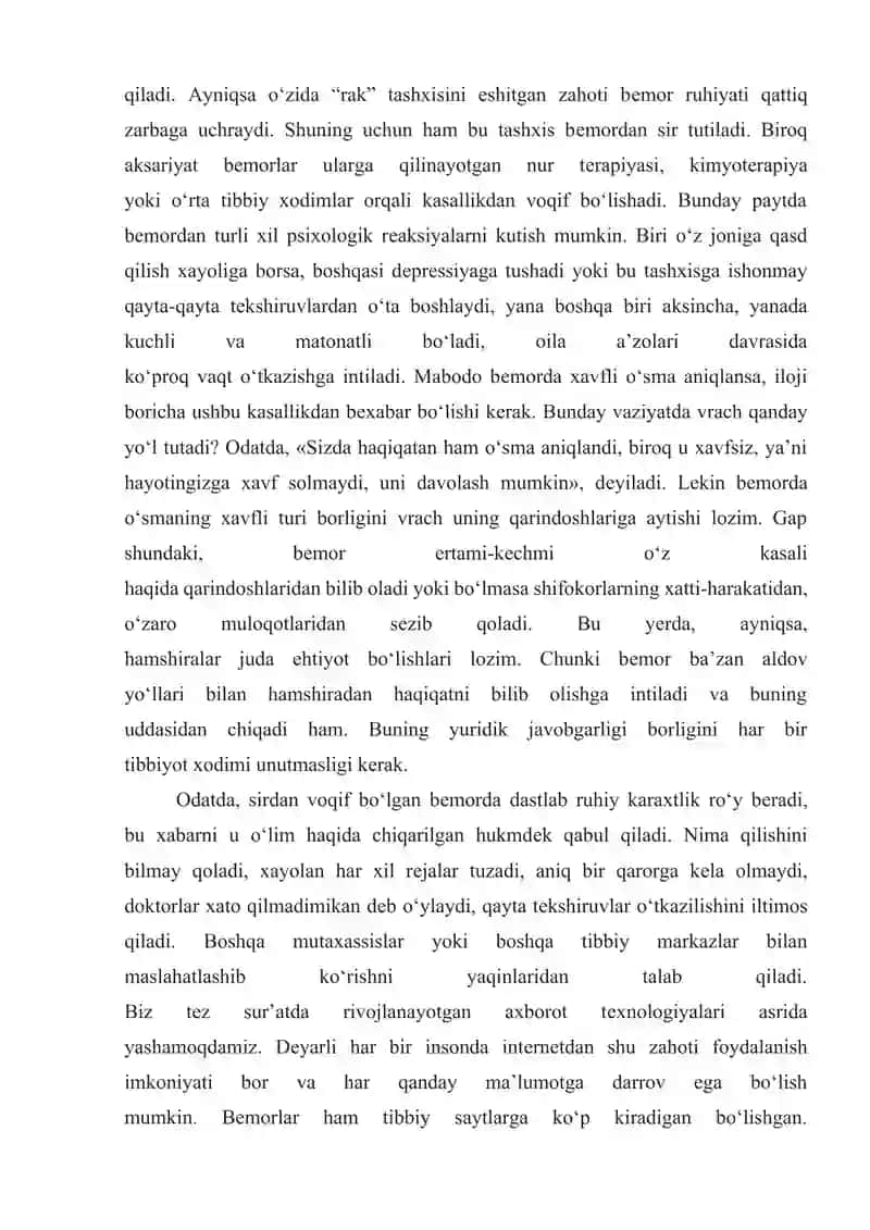 Onkologik kasalliklar 2