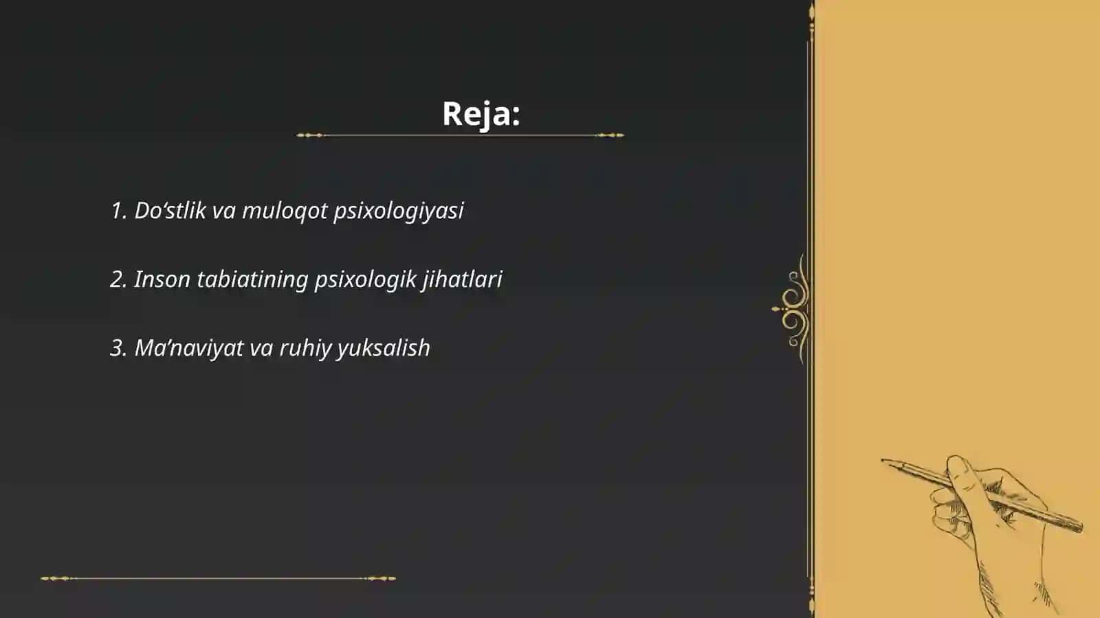 Sadiy sheroziyning Guliston va boʻston asarlariga psixologik tavsif 2