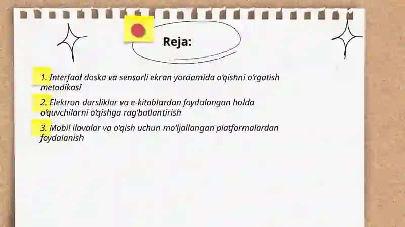 Interfaol doska va sensorli ekran yordamida o‘qishni o‘rgatish metodikasi 2