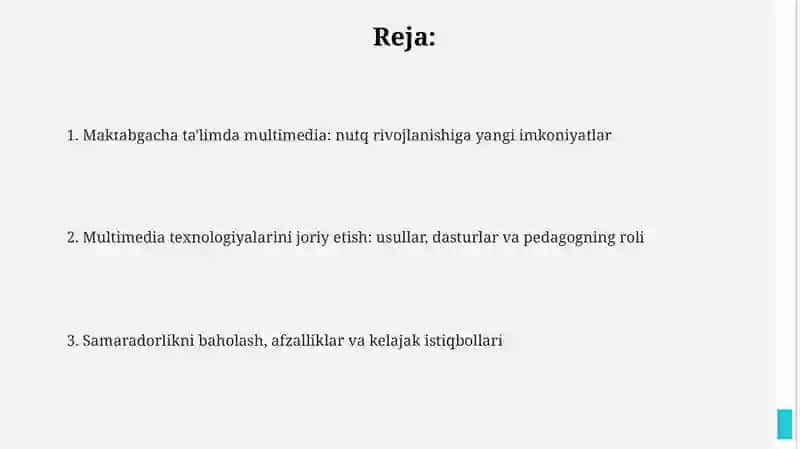 Maktabgacha ta’lim tashkilotlarida nutq o‘stirishda multimedia texnologiyalaridan foydalanish 2