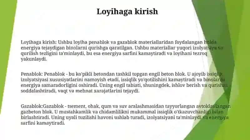 Penablok Va Gazablok Kanstruktsiyasi 2