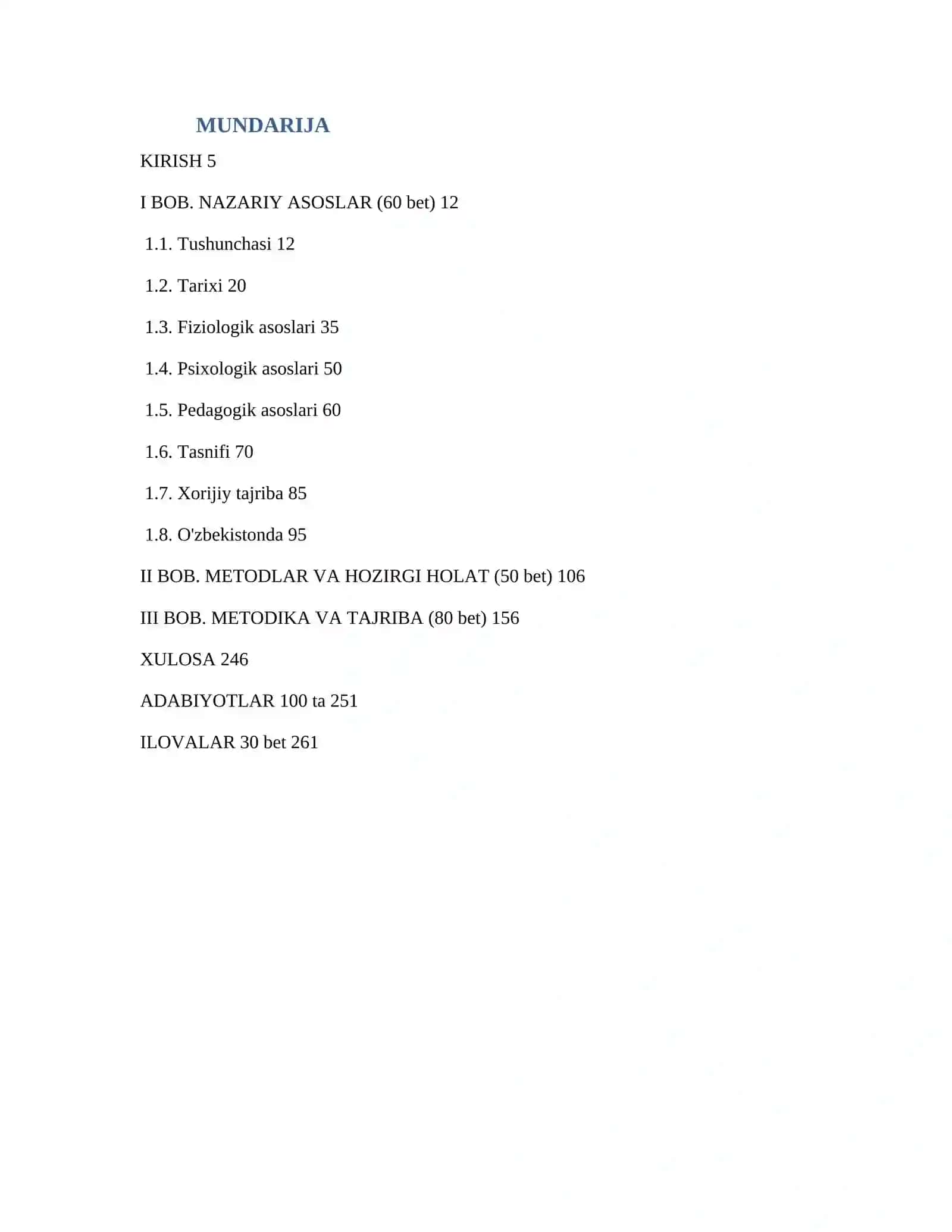 Diplom ishi - URM samaradorligi - 210 bet - Andijon misolida - 100% Original - Plagiat 0% - 2 marta tekshirilgan 2