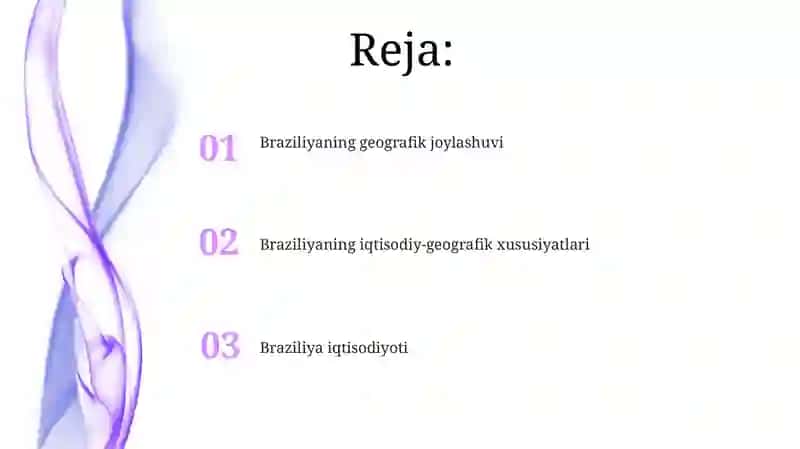 Braziliyaga iqtisodiy geografik tavsif 2
