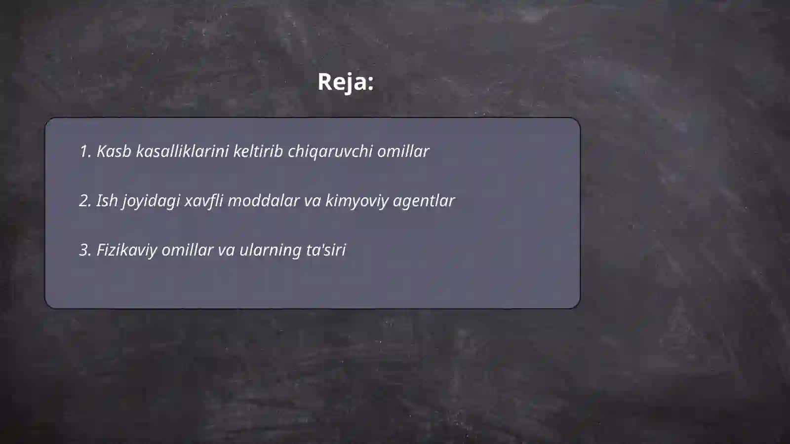 Kasb kasalliklarini kelib chiqishi sabablari va ularning profilaktikasi 2