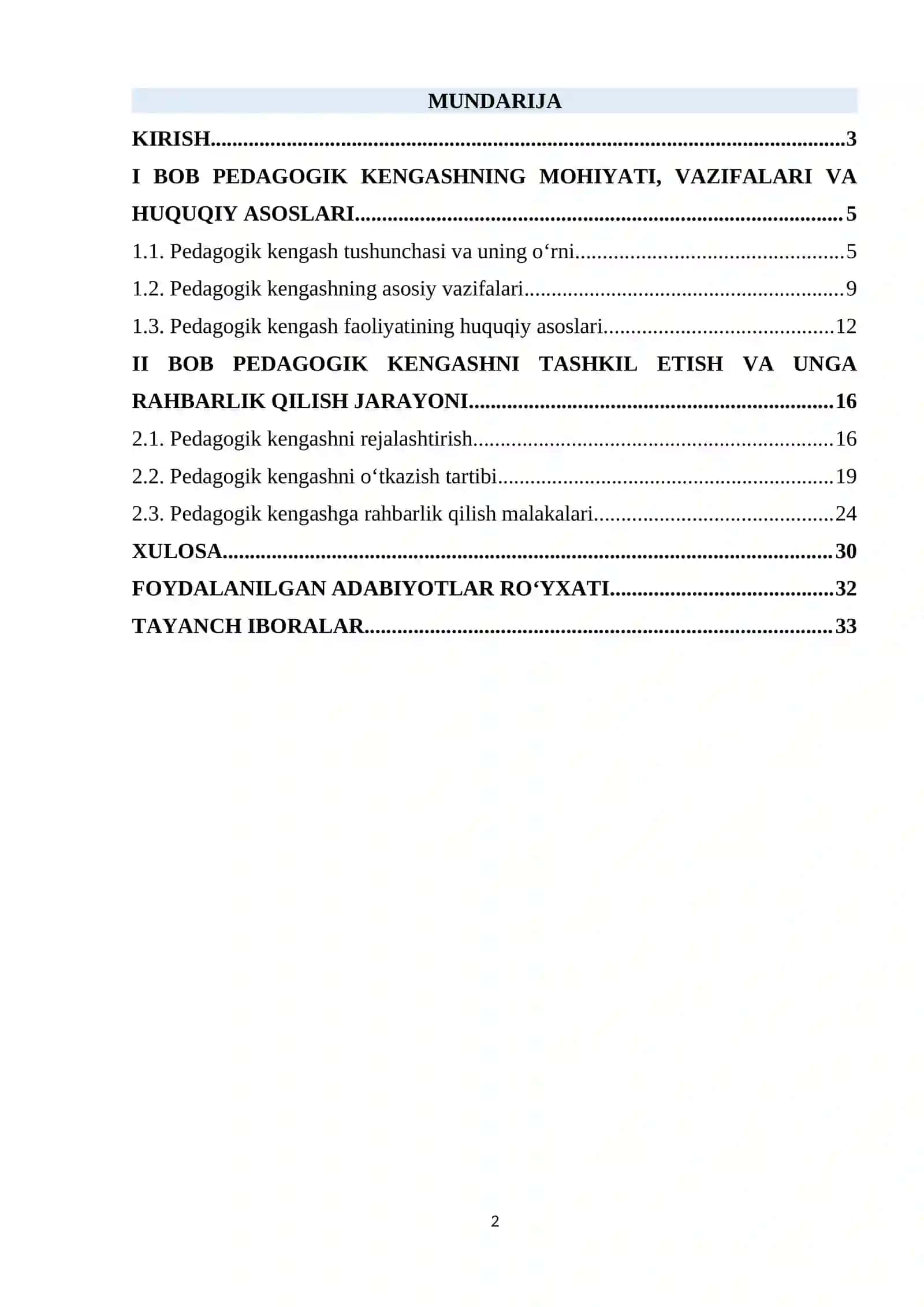 PEDAGOGIK KENGASHNING MOHIYATI, VAZIFALARI VA HUQUQIY ASOSLARI 2