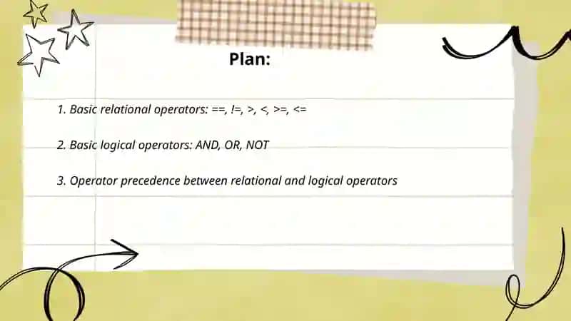 Relational and Logical operators 2