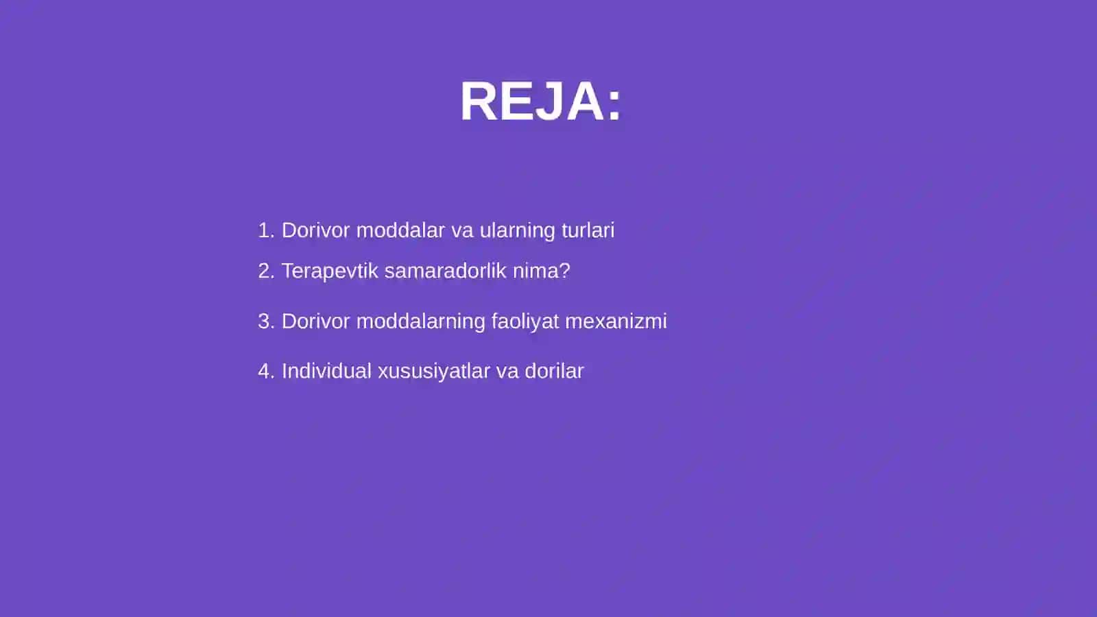 Dorivor moddalarni terapevtik samaradorligiga ta'sir etuvchi omillar 2