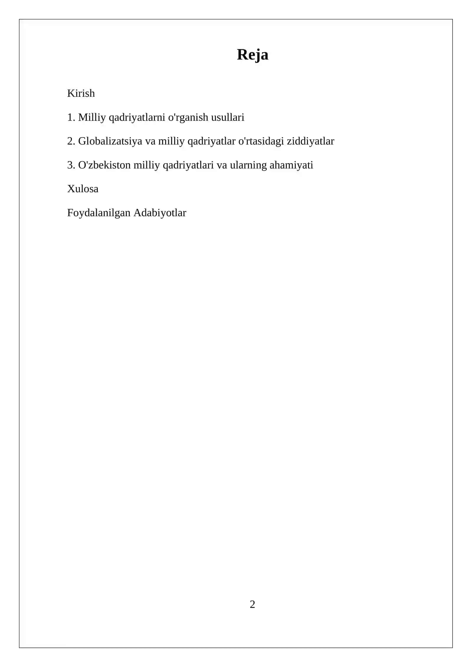 Milliy qadriyatlar 2