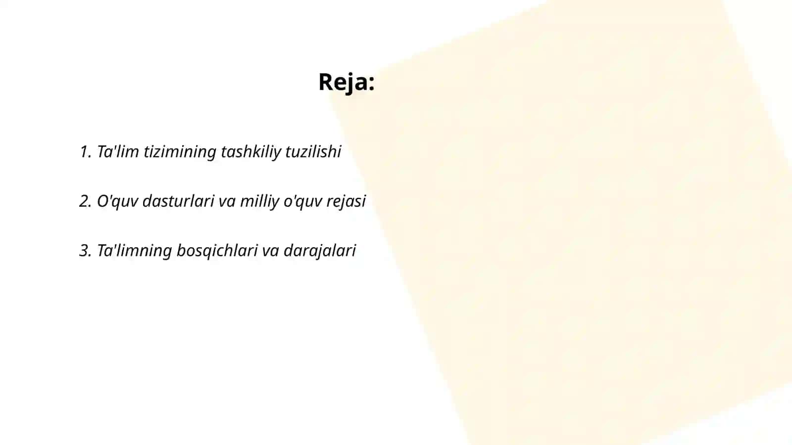 Angilya va Fransiya ta'lim tizimlari 2