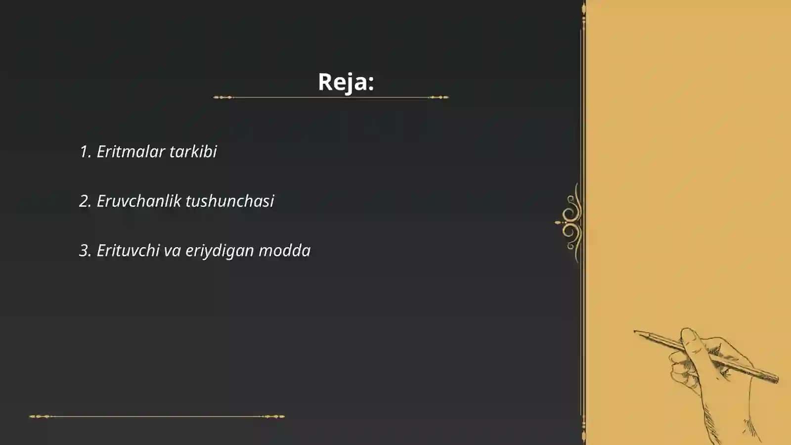 Eritmalar moddalar eruvchanligi 2
