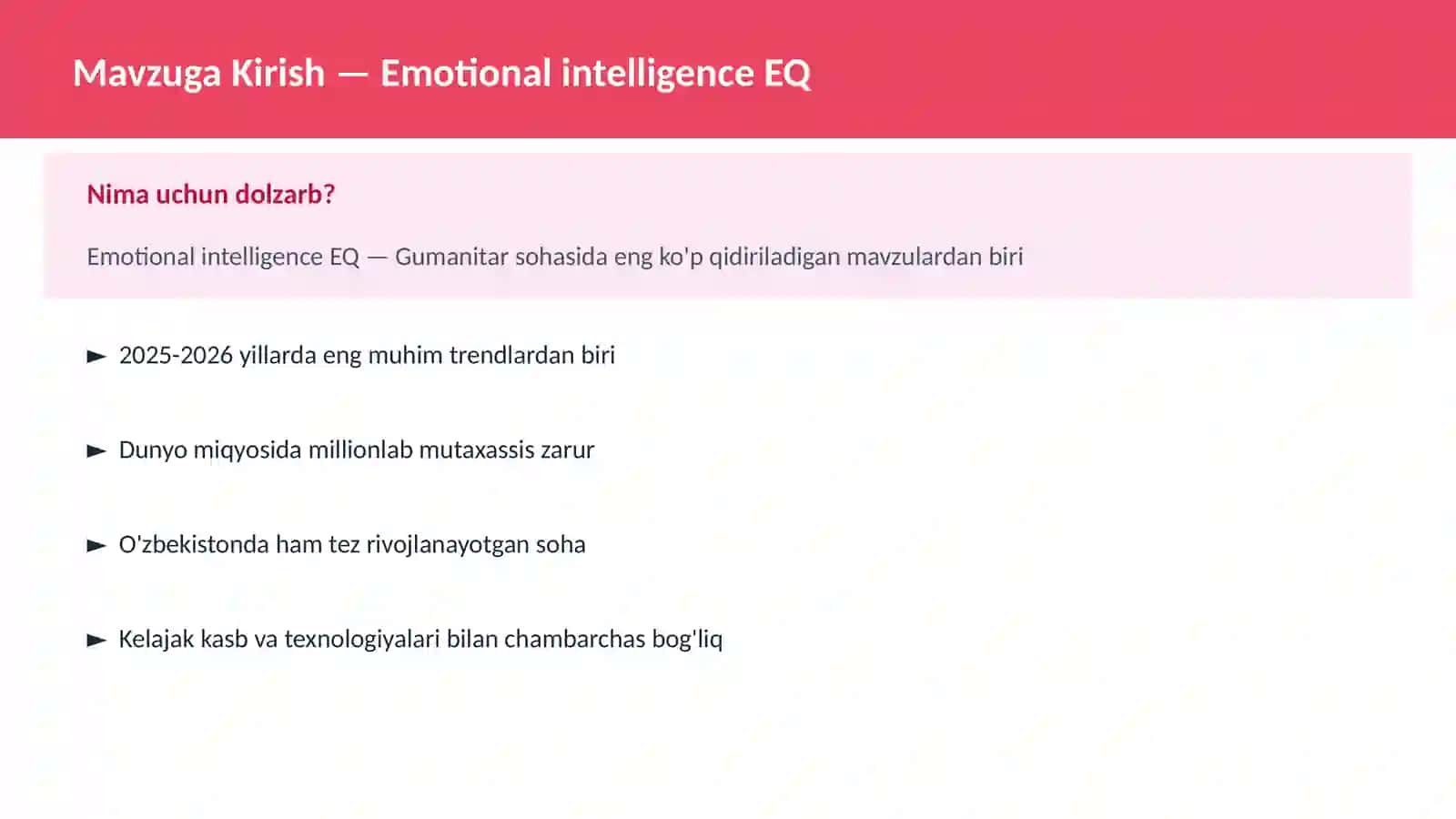 Emotional intelligence EQ 2