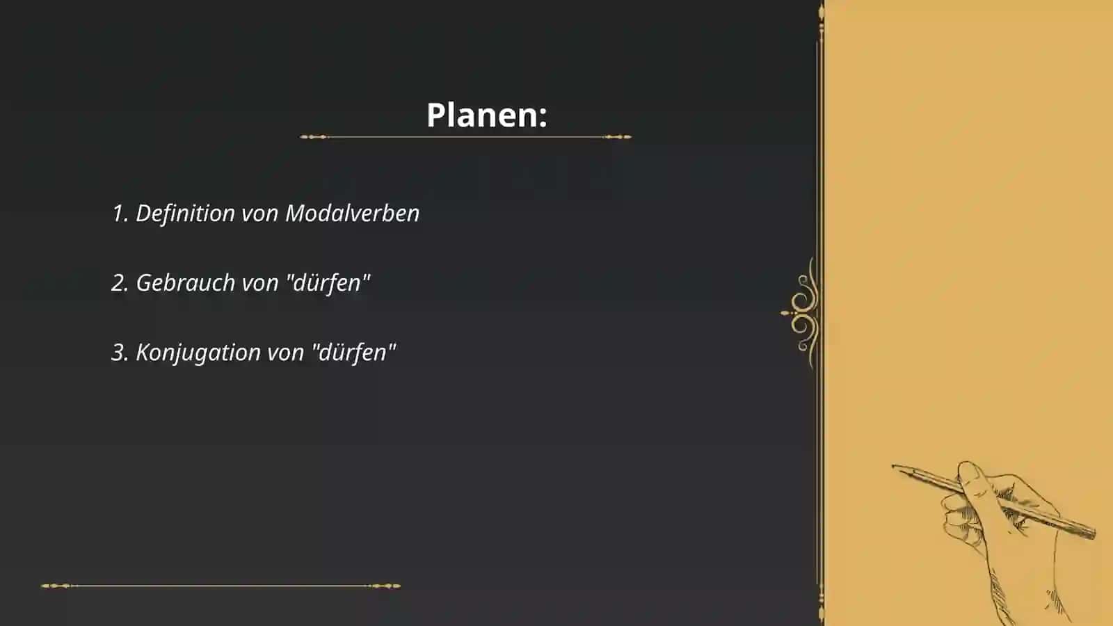Modalverben dürfen, müssen 2