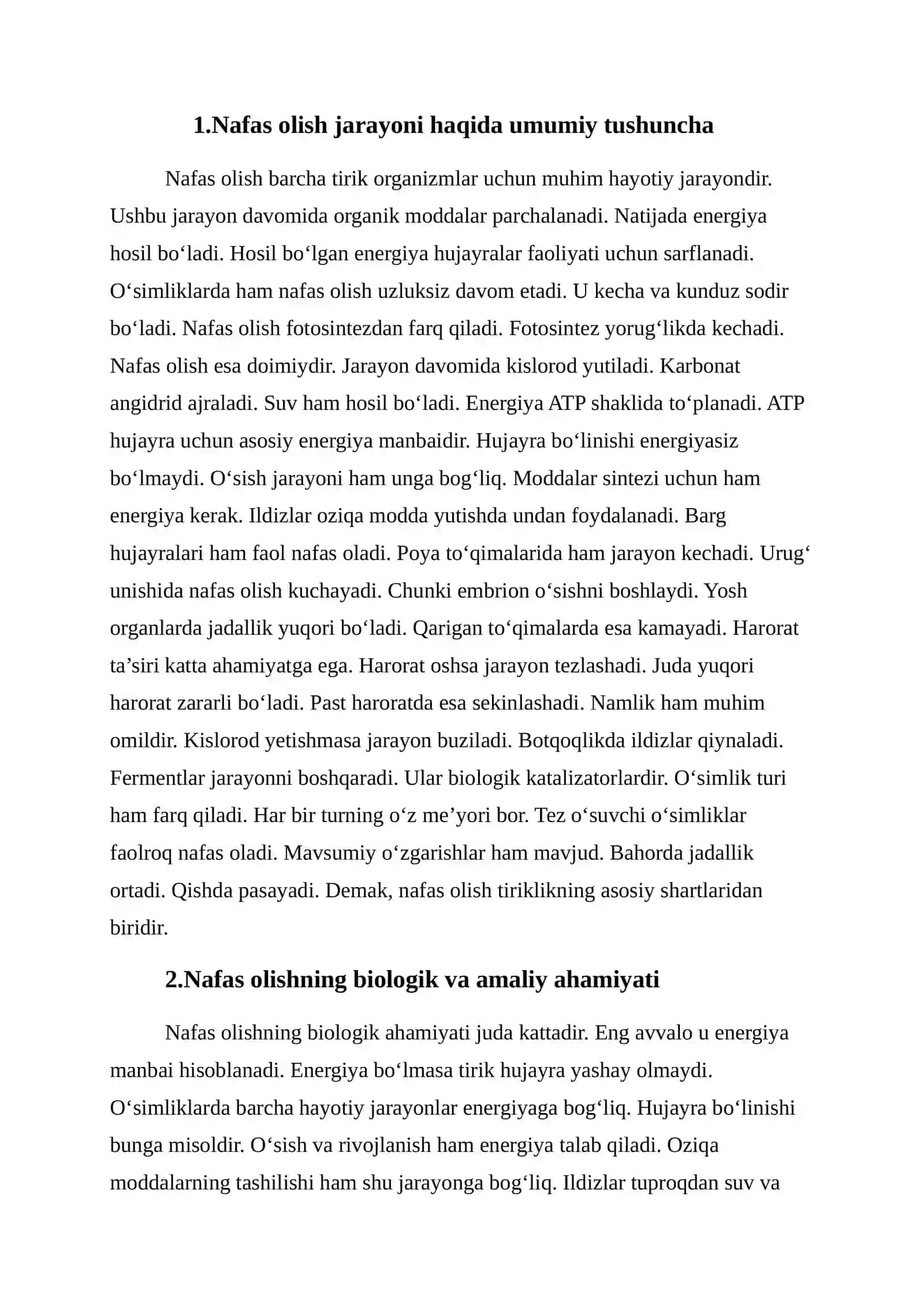 Nafas olishning ahamiyati, o‘rganish tarixi 2