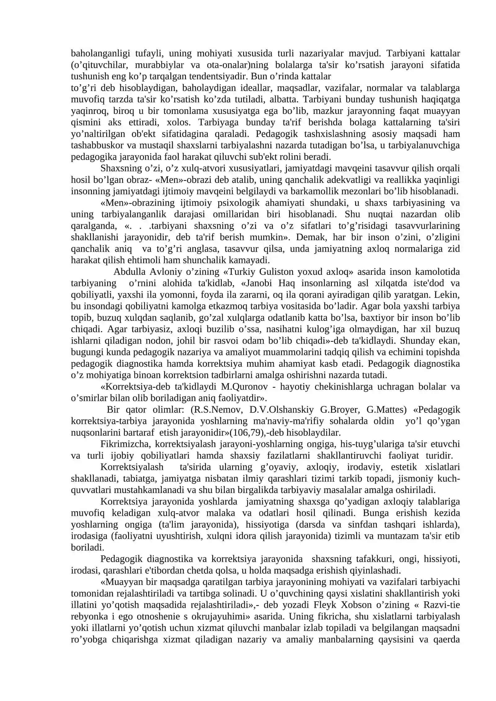 PEDAGOGIK DIAGNOSTIKA VA PEDAGOGIK KORREKSIYA. KORREKSION PEDAGOGIKA 2