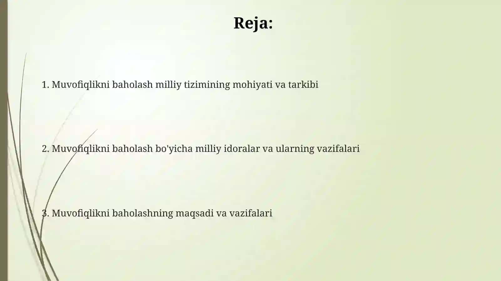 Turizm va mehmondo'stlikda muvofiqlikni baholash milliy tizimi 2