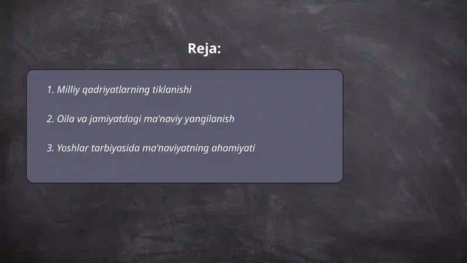 Yangi o‘zbekistonda amalga oshirilayotgan ma'naviy o‘zgarishlar 2