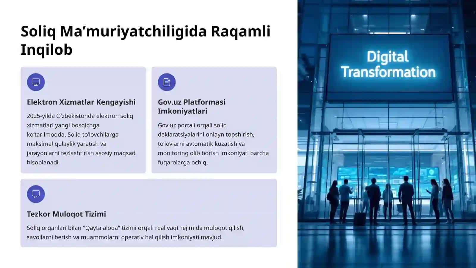 Elektron Hukumat Platformalari orqali Soliq Maʼmuriyatchiligini Avtomatlashtirish 2