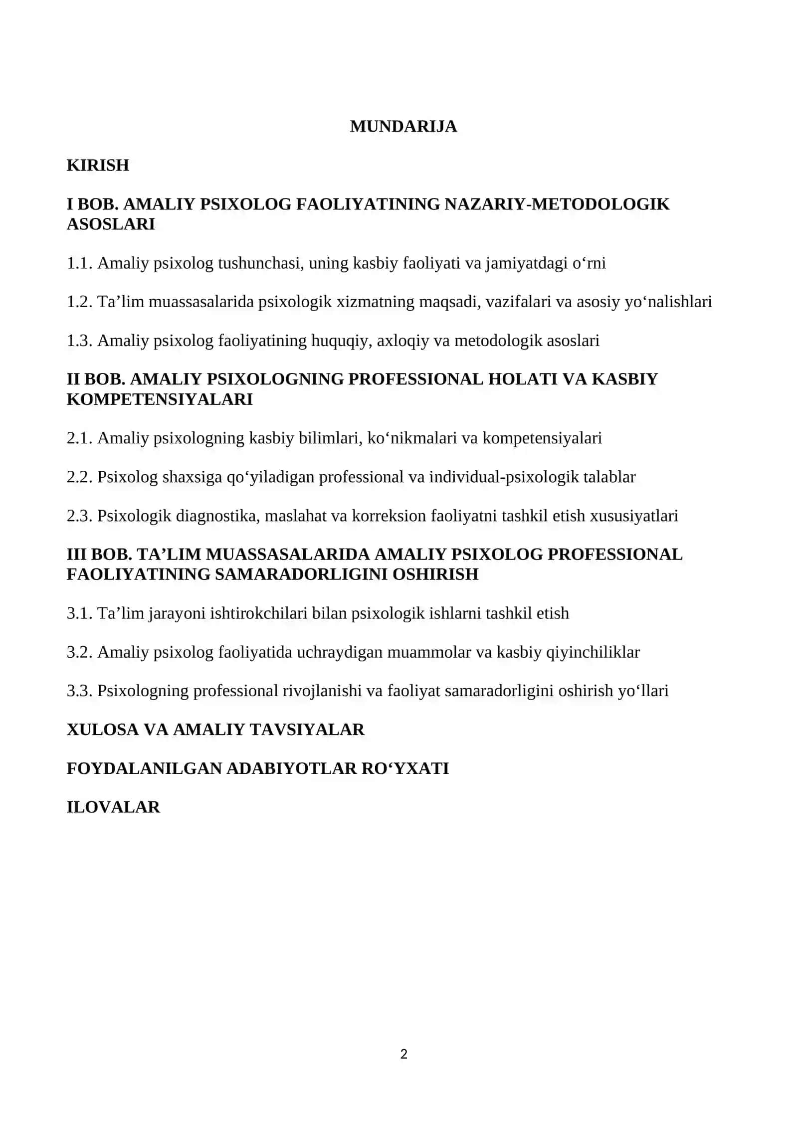 AMALIY PSIXOLOGNING PROFESSIONAL HOLATI 2