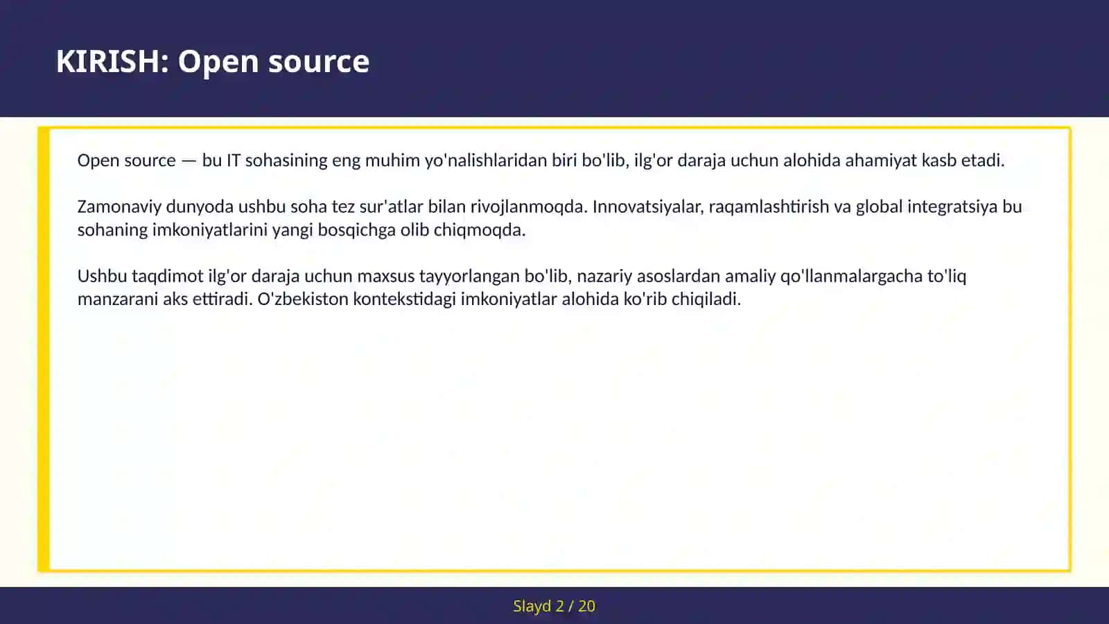 Open source 2