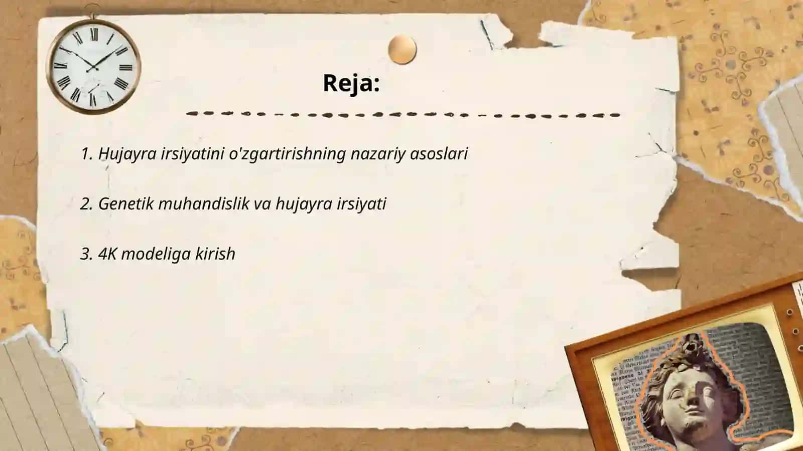 Hujayra irsiyatini o'zgartirishning nazariy asoslari 2