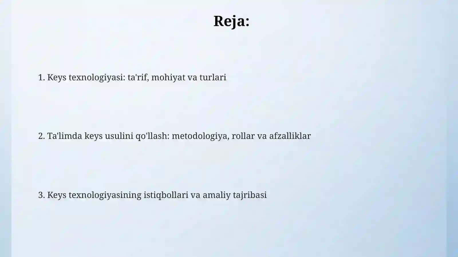 Keys texnologiyasi 2