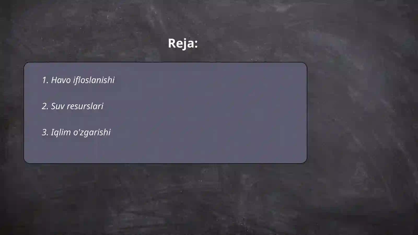 Ekologiya va tabiat 2