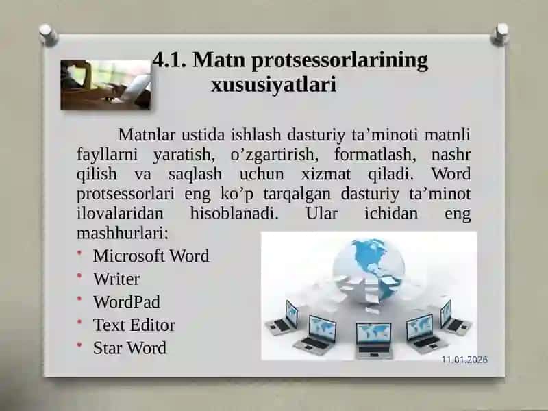 Zamonaviy matn redaktorlari 2
