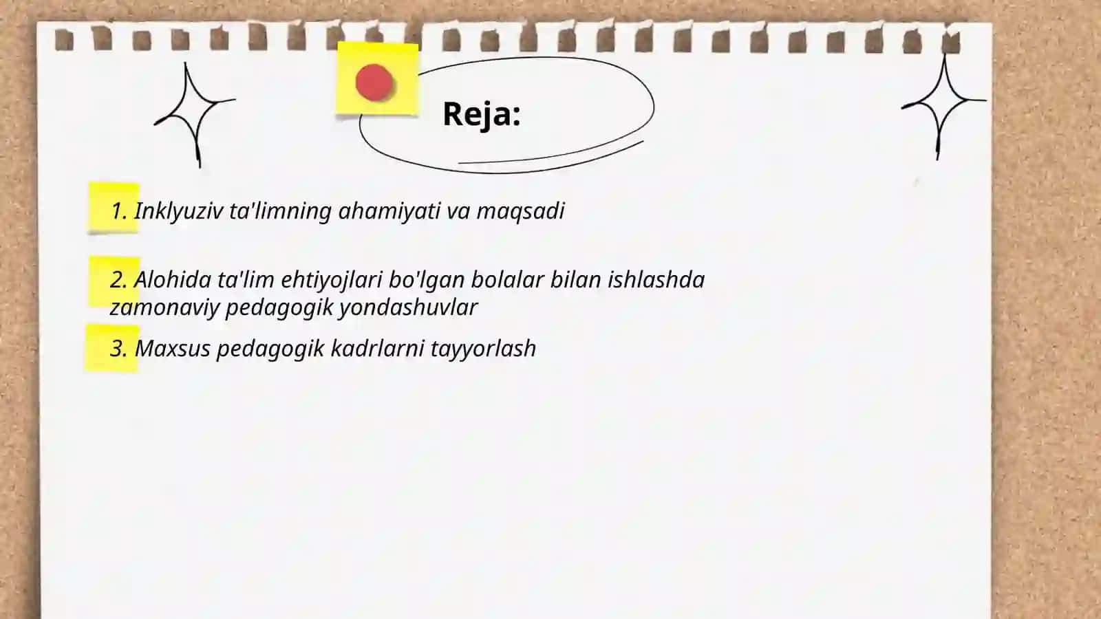 Alohida ta'lim ehtiyojlari 2