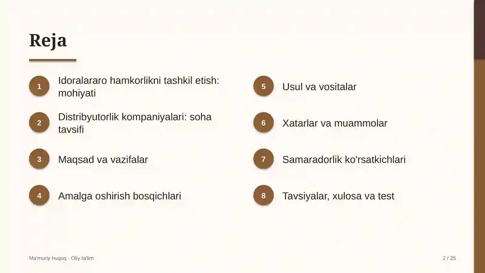 Distribyutorlik kompaniyalarida idoralararo hamkorlikni tashkil etish 2