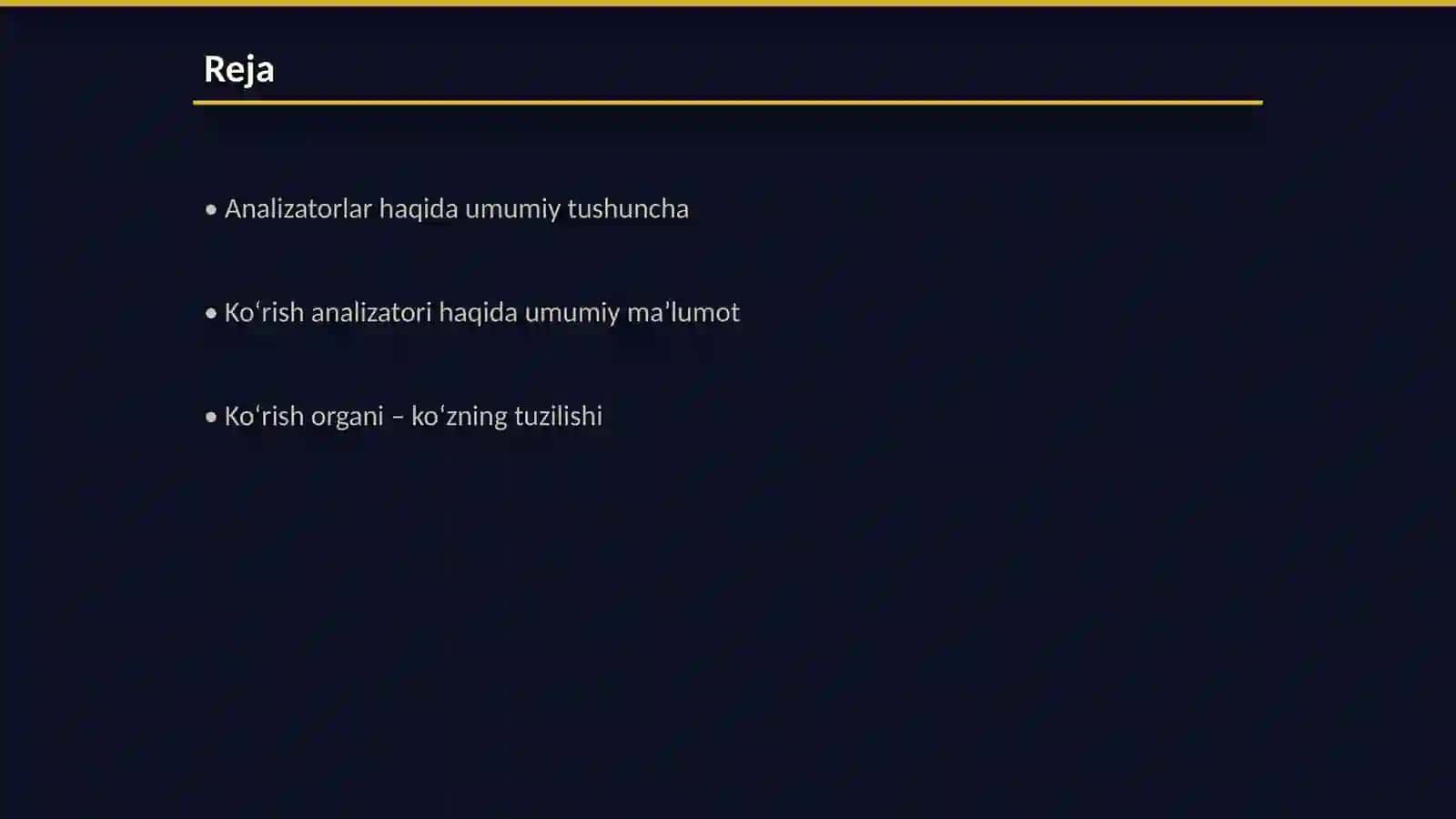 Analizatorlar koʻrish organining tuzilishini oʻrganish 2
