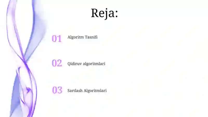 Sartlash Algoritmlari 2