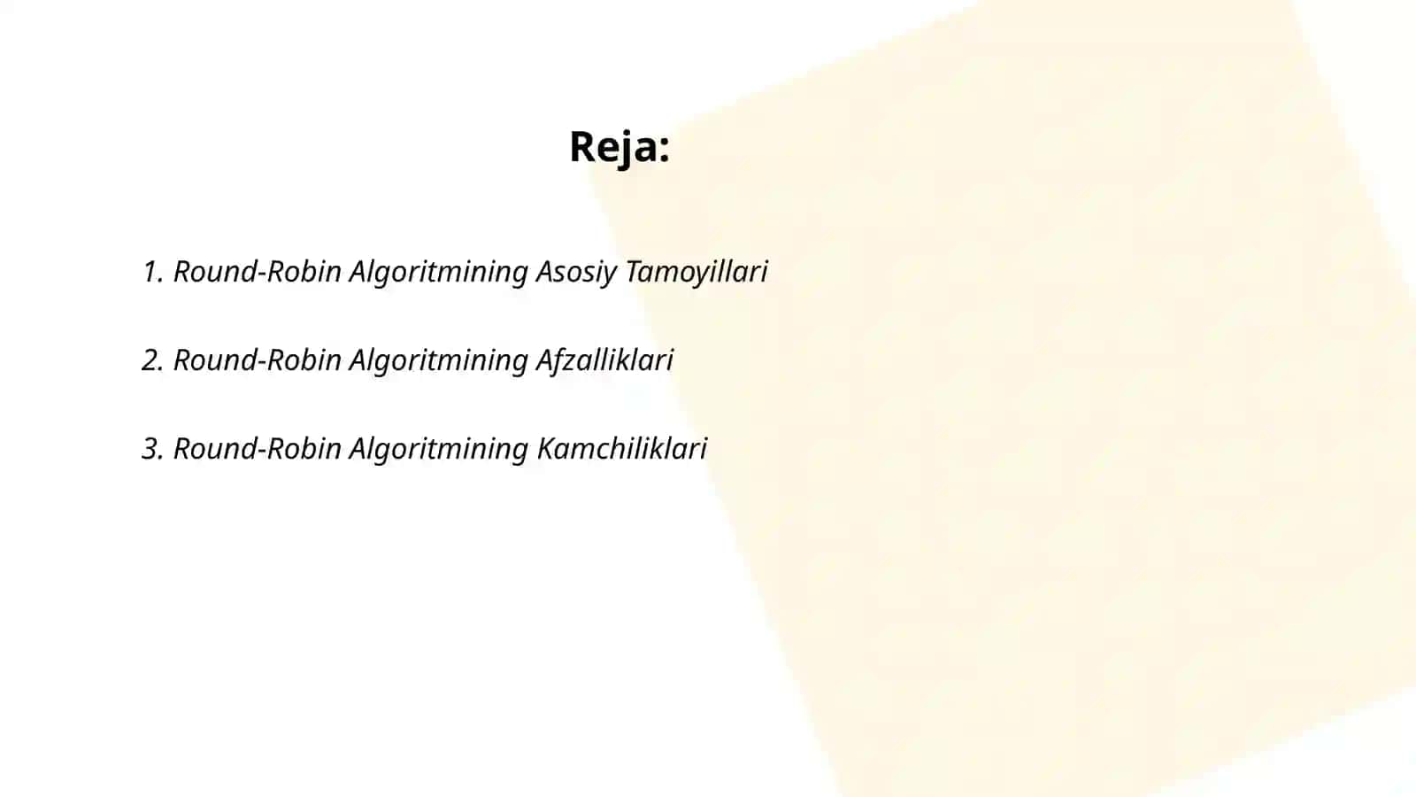 Round-Robin algoritmi 2
