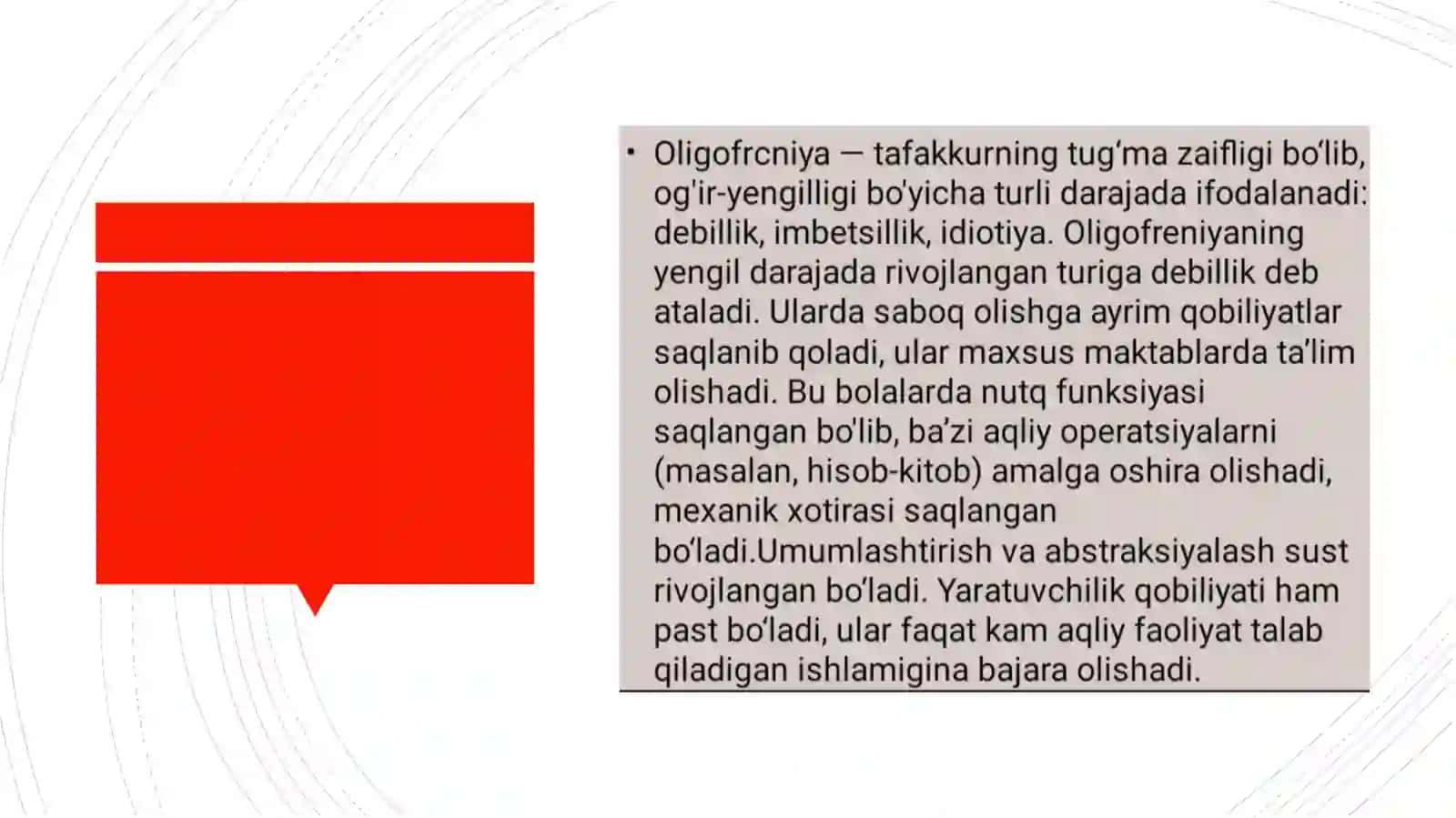 TAFFAKUR VA NUTQ KASALLIKLARI 2
