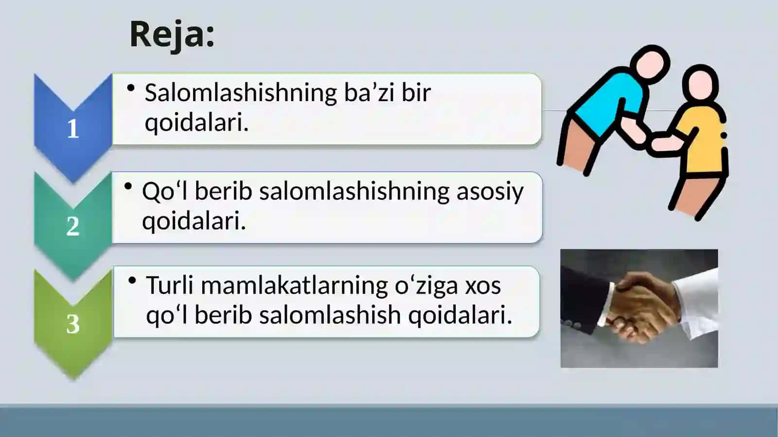Salomlashish odobi 2