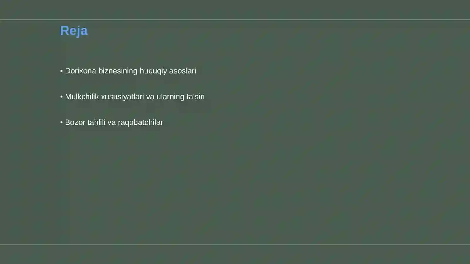 Dorixona biznesining huquqiy asoslari 2
